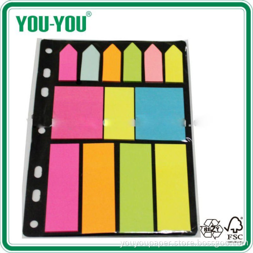 Different Kinds of Fluorescent Paper or Petsticky Notes Composition